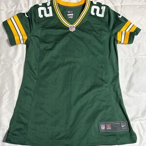 Nike Green Jersey with Yellow and White Accents